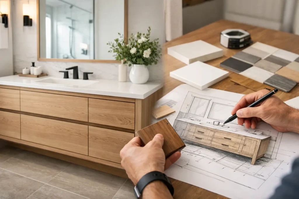 Custom Bathroom Vanity Design for Better Fit