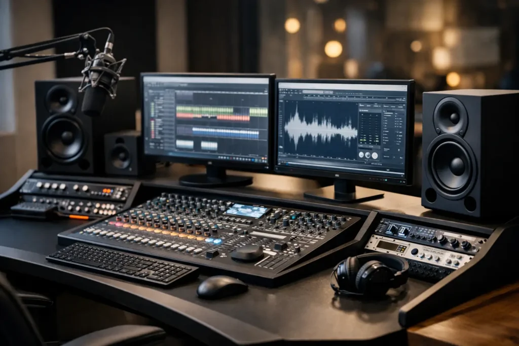 Recording Studio Production Desk Designs