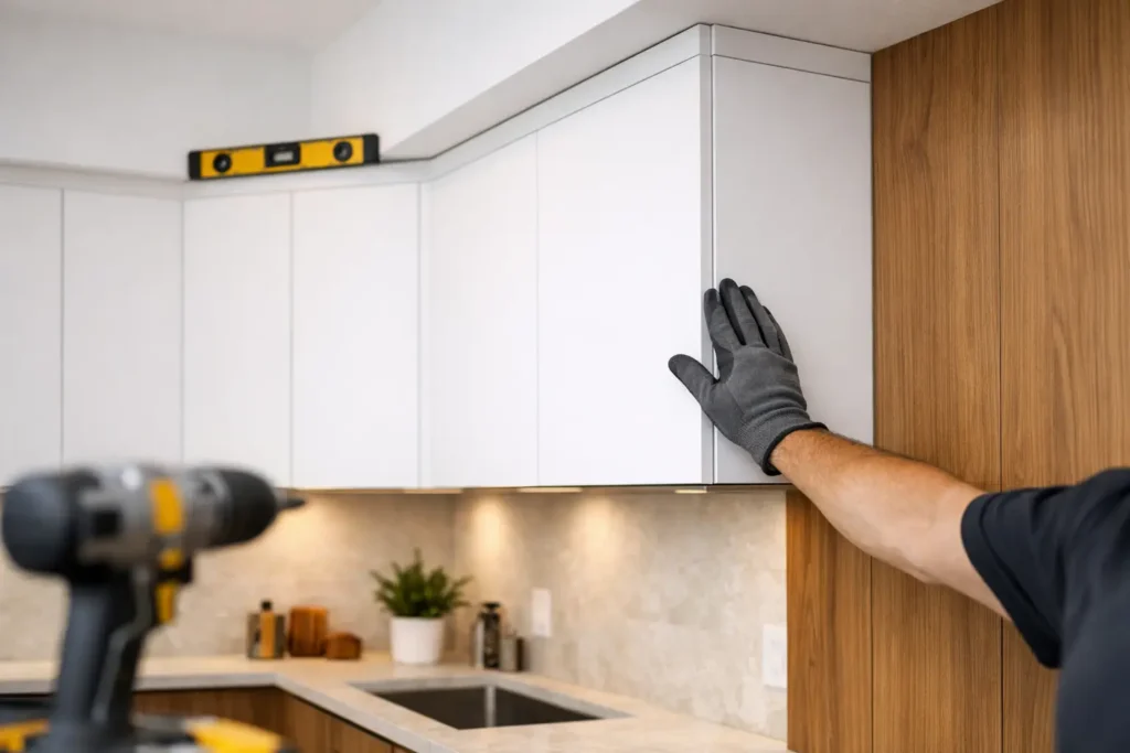Cabinet Installation That Fits the Room Exactly