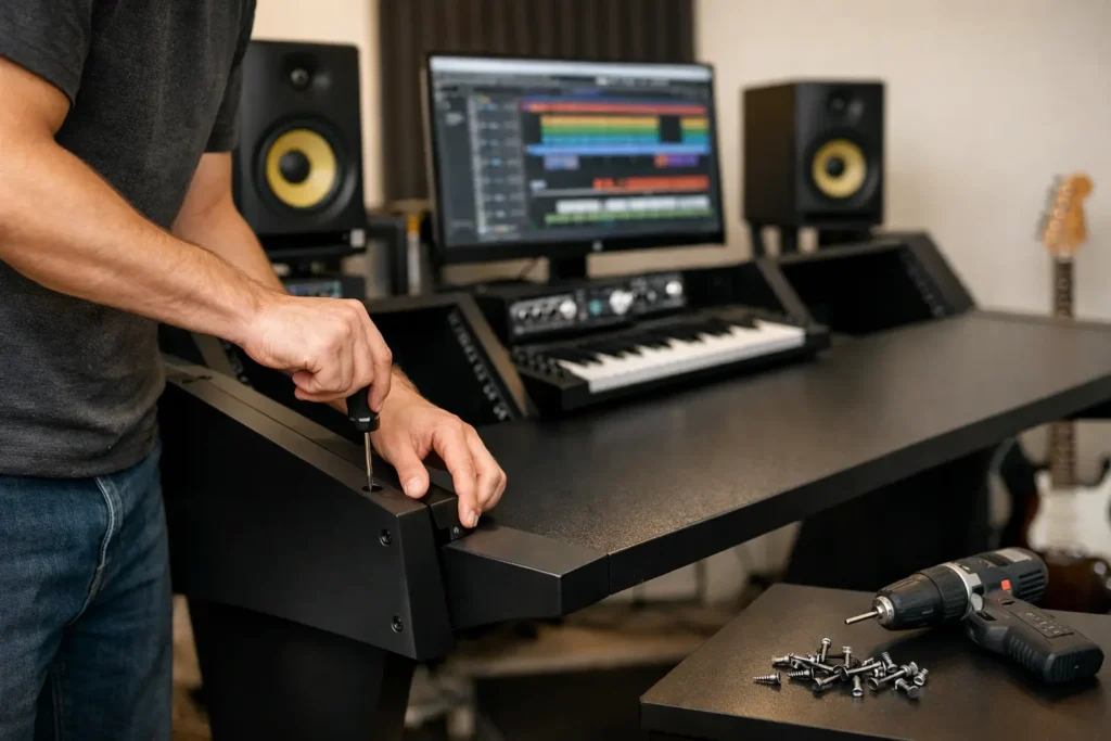 Studio Desk Installation for Better Workflow